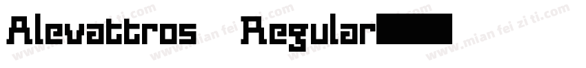 Alevattros Regular字体转换